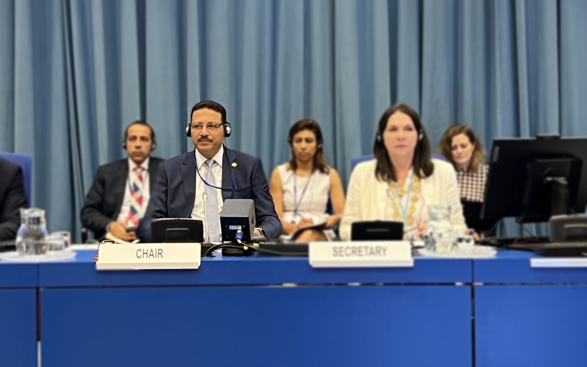جلسات مشتركة لمجموعات عمل اتفاقية الأمم المتحدة لمكافحة الفساد المنعقدة بفيينا برئاسة السيد الوزير حسن عبد الشافى أحمد