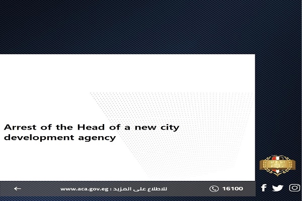 Arrest of the Head of a new city development agency  